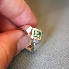 Ashes Ring - Square Handcrafted