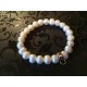 Freshwater Pearl charm carrier bracelet