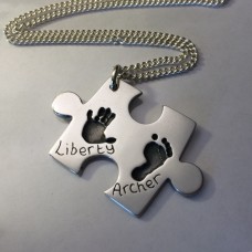 Jigsaw Piece Keyring or Pendant